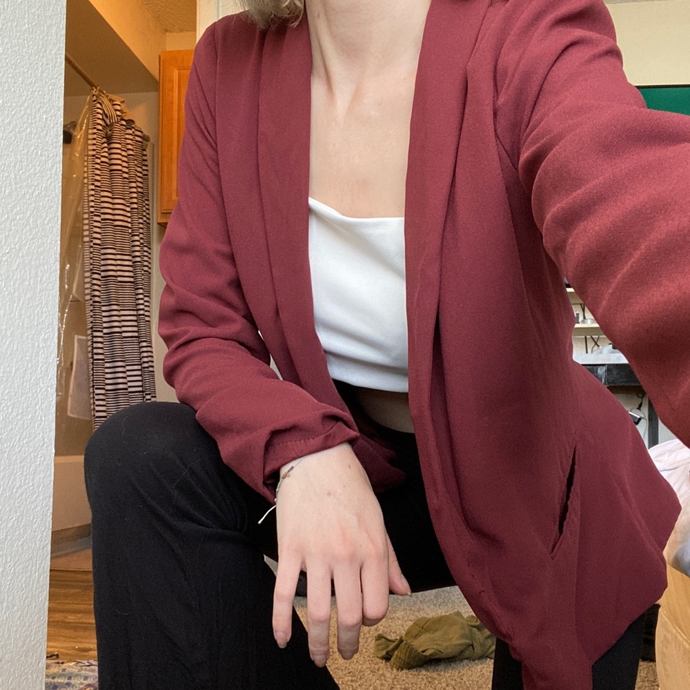 Classic Blazer - Burgundy